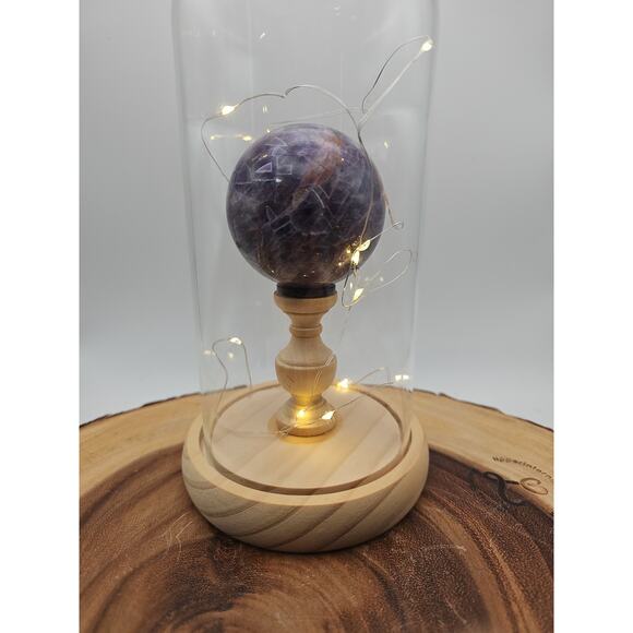 Amethyst Sphere With Case 60mm - Picture 3 of 10